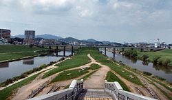 Confluence of Onga and Honami Rivers